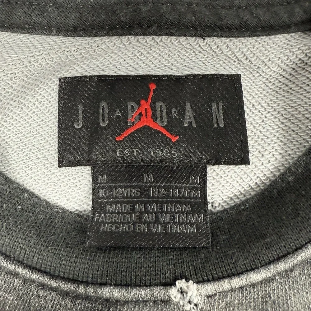 Jordan Camo Camouflage Pullover‎ Sweatshirt  Youth Medium 10-12 black Y2K 90's